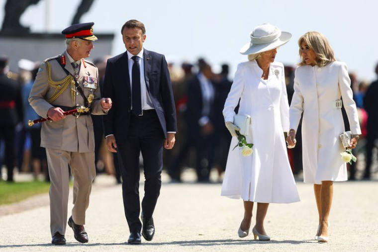 La Grande-Bretagne commémore le 80e anniversaire du jour J au Mémorial britannique de Normandie, à Ver-sur-Mer