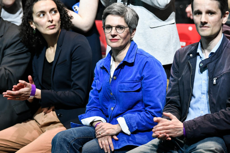 Sandrine Rousseau, candidate de la Nupes aux législatives à Paris ( AFP / STEPHANE DE SAKUTIN )