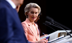 Ursula von fer Leyen à Bruxelles, en Belgique, le 3 février 2025. ( AFP / JOHN THYS )