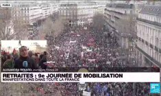 9e journée de mobilisation : "Le 49.3 ne passe pas, l'intervention d'Emmanuel Macron n'a pas plu du tout"