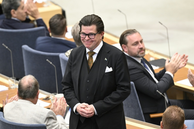 Le président du parlement suédois Andreas Norlén à Stockholm le 28 septembre 2026 ( TT News Agency / Jonas EKSTROMER )