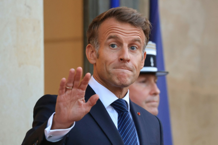 Le président de la République Emmanuel Macron le 9 septembre 2026 à Paris ( AFP / Ludovic MARIN )