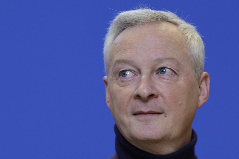 Bruno Le Maire, le 6 mars 2023, à Paris ( AFP / Geoffroy VAN DER HASSELT )