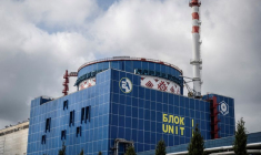 Vue générale de la centrale nucléaire de Khmelnytskyi, près de la ville de Netishyn