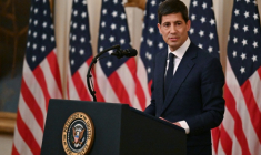Le président de la Réserve fédérale américaine, Kevin Warsh, prononce un discours à la Maison Blanche, à Washington, le 22 mai 2026 ( GETTY IMAGES NORTH AMERICA / ROBERTO SCHMIDT )
