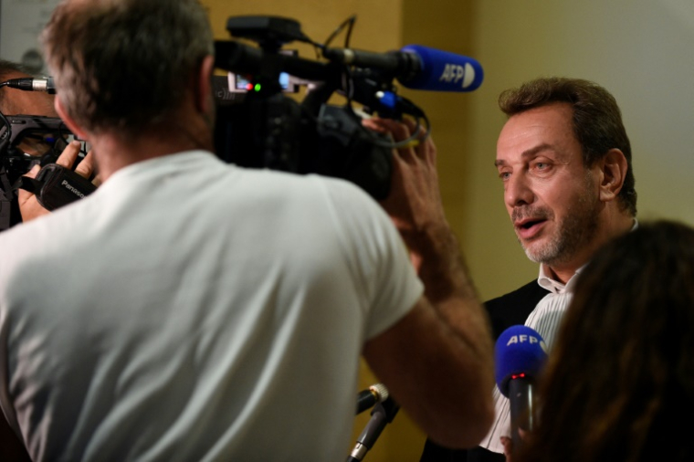 L'avocat français David-Olivier Kaminski au palais de justice de Metz, le 8 septembre 2021 ( AFP / JEAN-CHRISTOPHE VERHAEGEN )