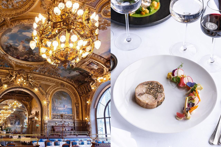 Découvrez 5 restaurants de la capitale qui nous transportent à la Belle Epoque. Crédit photos : captures Instagram @restaurantletrainbleu