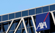 Le logo de l'assureur AXA à Bruxelles, en Belgique