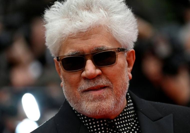 Le réalisateur espagnol Pedro Almodovar au 76e Festival de Cannes, le 17 mai 2023 ( AFP / Patricia DE MELO MOREIRA )