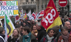 Journée de mobilisation: départ de la manifestation à Paris