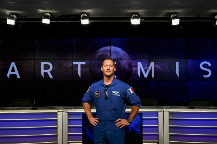 L'astronaute de l'Agence spatiale européenne (Esa) Thomas Pesquet au Centre spatial Kennedy à Cap Canaveral, en Floride, le 2 septembre 2022 ( AFP / CHANDAN KHANNA )