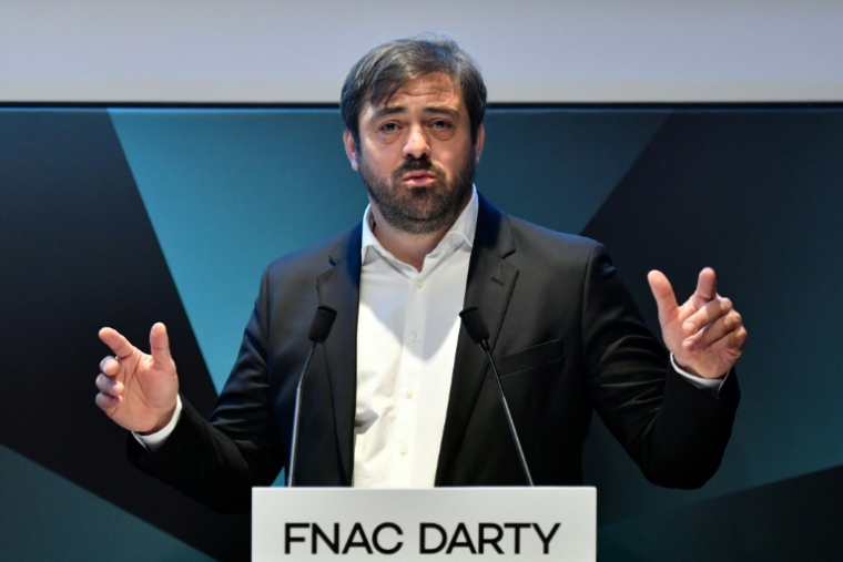 Le directeur général de Fnac Darty, Enrique Martinez, à Paris, le 22 février 2018 ( AFP / GERARD JULIEN )