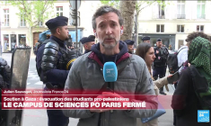 Mobilisation étudiante en soutien à Gaza : évacuation des manifestants pro-Palestiniens de Sciences Po Paris