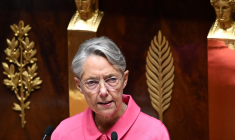Elisabeth Borne à Paris, le 23 octobre 2023. ( AFP / BERTRAND GUAY )
