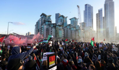 Une manifestation pro-palestinienne à Londres