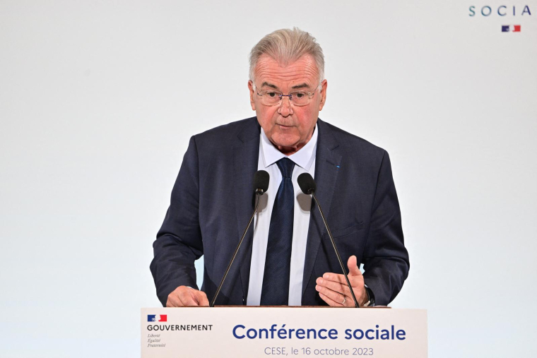 Michel Picon à Paris le 16 octobre 2023. ( POOL / MIGUEL MEDINA )
