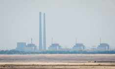 Vue sur la centrale nucléaire de Zaporizhzhia