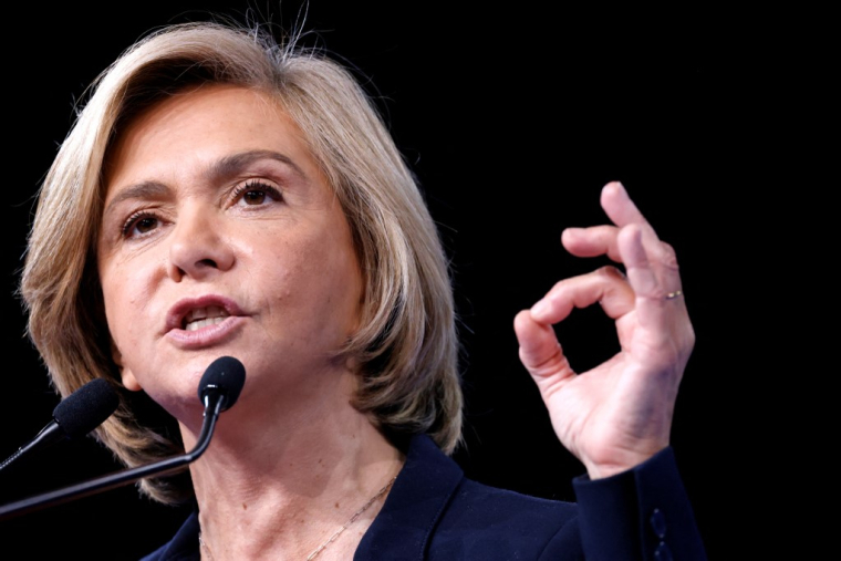 Valérie Pécressse à Paris, le 3 avril 2022. ( AFP / LUDOVIC MARIN )