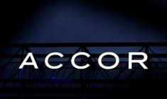 Le logo du groupe hôtelier français Accor à Paris