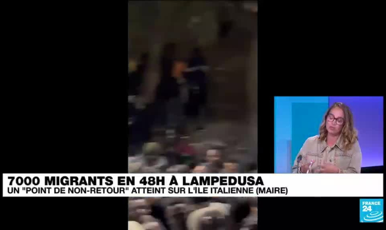 Lampedusa : afflux record de migrants sur l'île italienne