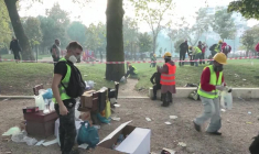Canons à eau et gaz lacrymogènes lors d'affrontements entre police et manifestants à Tirana