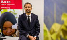 Alvaro Lario, président du Fonds international de développement agricole (FIDA), à Bangkok le 13 octobre 2026 ( AFP / ANTHONY WALLACE )