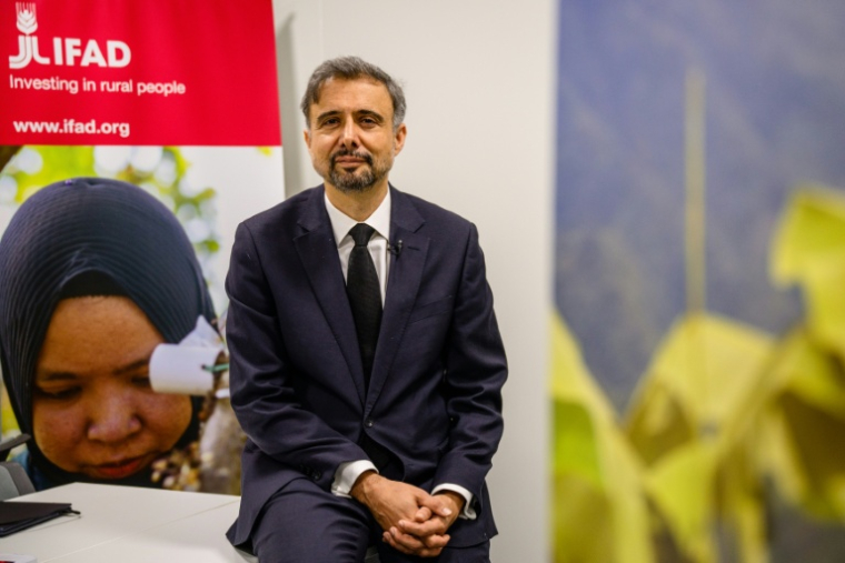 Alvaro Lario, président du Fonds international de développement agricole (FIDA), à Bangkok le 13 octobre 2026 ( AFP / ANTHONY WALLACE )