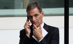 Rodolphe Saadé, PDG du groupe CMA CGM, à Londres le 9 juillet 2025. ( POOL / LUDOVIC MARIN )