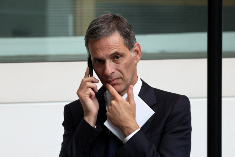 Rodolphe Saadé, PDG du groupe CMA CGM, à Londres le 9 juillet 2025. ( POOL / LUDOVIC MARIN )