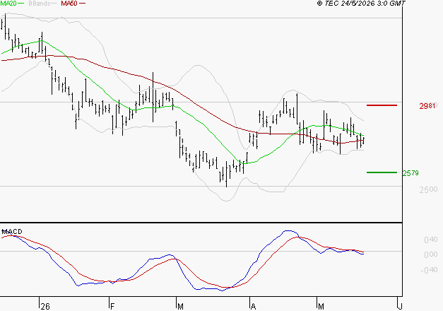 RENAULT SA : Sous les résistances, une consolidation est probable