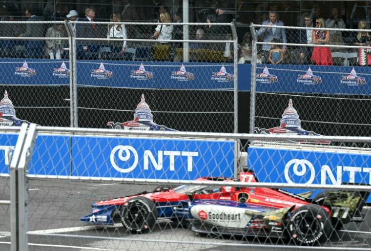 Course d'Indycar à Washington, organisée pour les 250 ans des Etats-Unis, le 23 août 2026 ( AFP / SAUL LOEB )