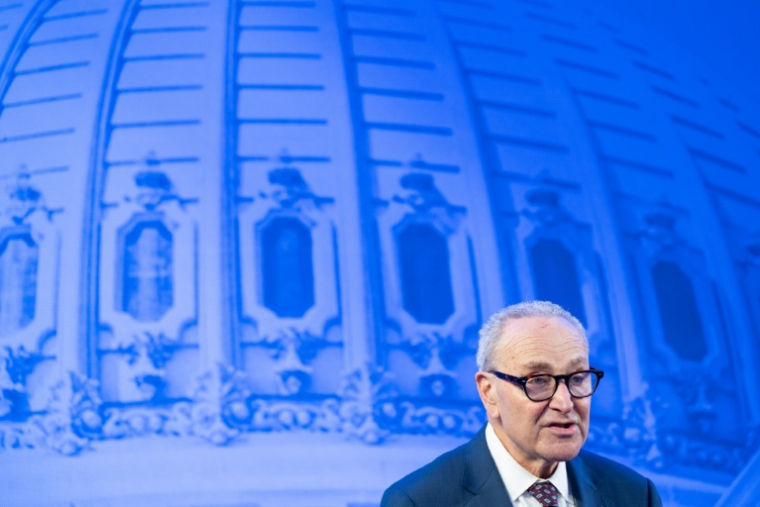Le chef de la minorité démocrate au Sénat américain, Chuck Schumer, à Washington, le 19 mai 2026 ( AFP / SAUL LOEB )