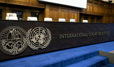 La Cour internationale de justice (CIJ), le 24 mai 2024 à La Haye  ( AFP / Nick Gammon )