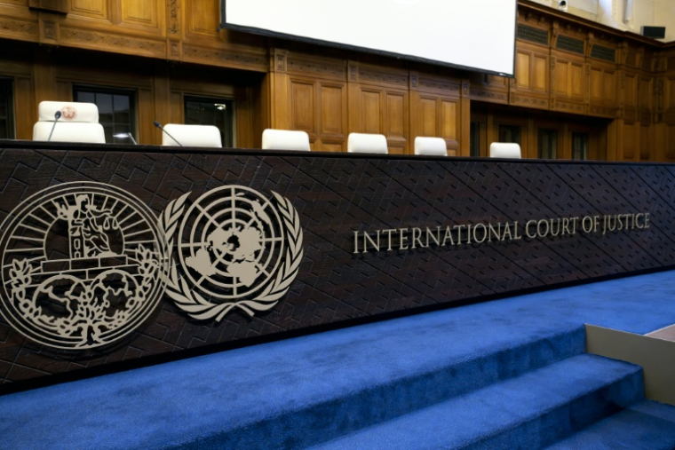 La Cour internationale de justice (CIJ), le 24 mai 2024 à La Haye  ( AFP / Nick Gammon )