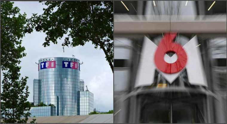 M6 et TF1 ont annoncé leur projet de fusion le lundi 17 mai au soir. (© F. Buisson / M. Bureau / AFP)