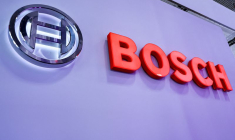 Une enseigne de la société allemande Bosch, à Munich