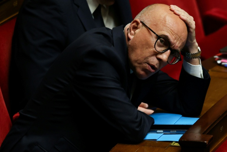 Le président des députés UDR Eric Ciotti le 31 mars 2026 à l'Assemblée nationale à Paris ( AFP / Anne-Christine POUJOULAT )