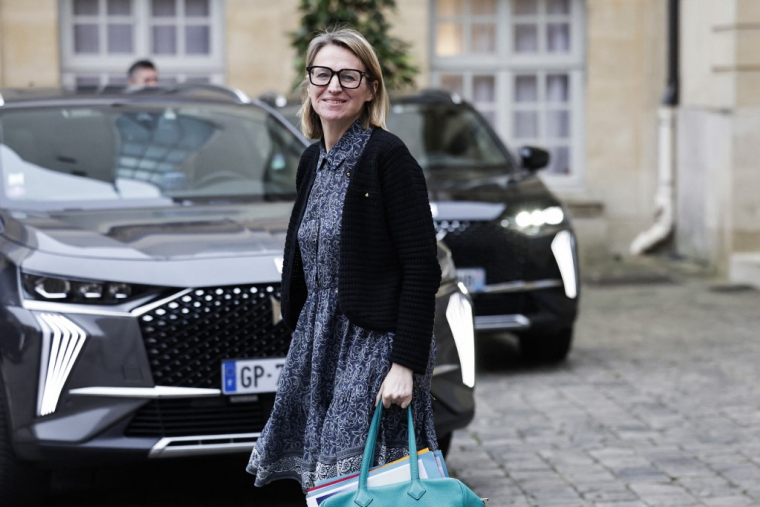 Astrid Panosyan-Bouvet à Paris, le 6 février 2025. ( AFP / STEPHANE DE SAKUTIN )