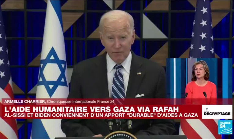 Gaza : Al-Sissi et Biden conviennent d'un apport "durable" d'aides