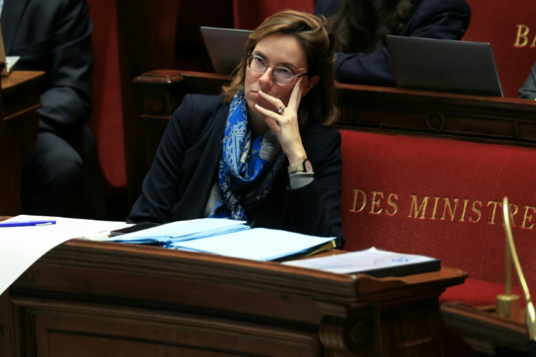 La ministre des Comptes publics, Amélie de Montchalin, à l'Assemblée nationale le 21 novembre 2025 à Paris ( AFP / Alain JOCARD )