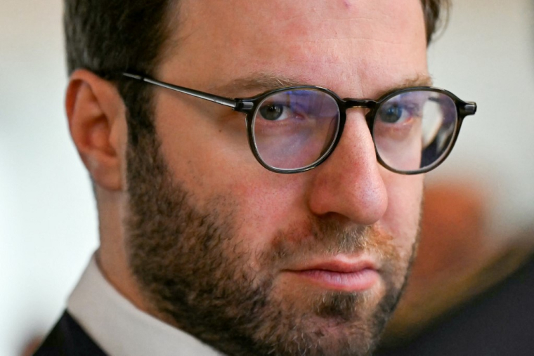 Le ministre de l'Economie Antoine Armand au Havre, le 7 novembre 2024. ( AFP / LOU BENOIST )