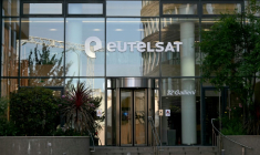 Le siège d'Eutelsat, à Issy-les-Moulineaux, le 19 juin 2025 ( AFP / Martin LELIEVRE )