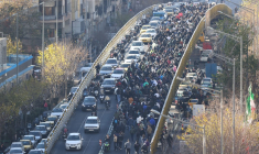 Une manifestation à Téhéran, en Iran, le 29 décembre 2025. ( FARS NEWS AGENCY / HANDOUT )