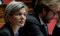 Sandrine Rousseau à l'Assemblée nationale, le 20 janvier 2026 ( AFP / STEPHANE DE SAKUTIN )