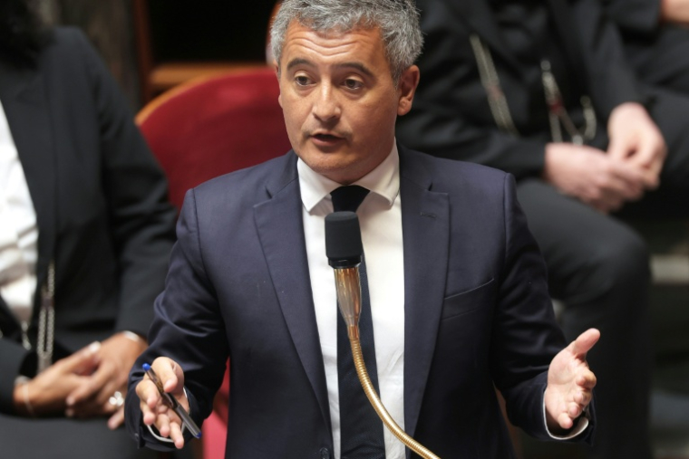 Le ministre de la Justice Gérald Darmanin lors d'une séance de questions au gouvernement à l'Assemblée nationale, le 30 juin 2026 à Paris ( AFP / Kenzo TRIBOUILLARD )