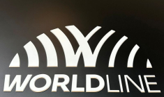 Le logo de Worldline au siège de la société dans le quartier de La Défense