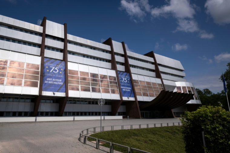 Vue du Conseil de l'Europe, le 8 mai 2024 à Strasbourg (est de la France) ( AFP / SEBASTIEN BOZON )