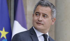 Gerald Darmanin, à Paris, le 16 avril 2025 ( AFP / LUDOVIC MARIN )