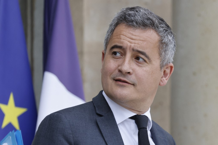 Gerald Darmanin, à Paris, le 16 avril 2025 ( AFP / LUDOVIC MARIN )