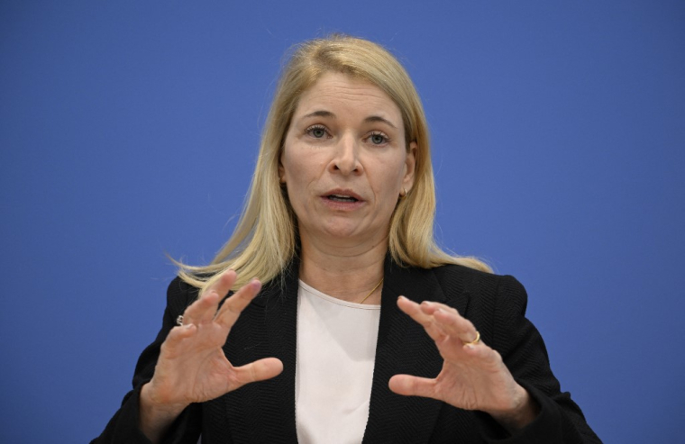 Evelyn Palla à Berlin, en Allemagne, le 22 septembre 2025. ( AFP / TOBIAS SCHWARZ )